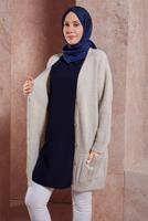 Tesettür giyim LACİVERT  ALVİNA KOLSUZ İÇ TUNİK T 4485