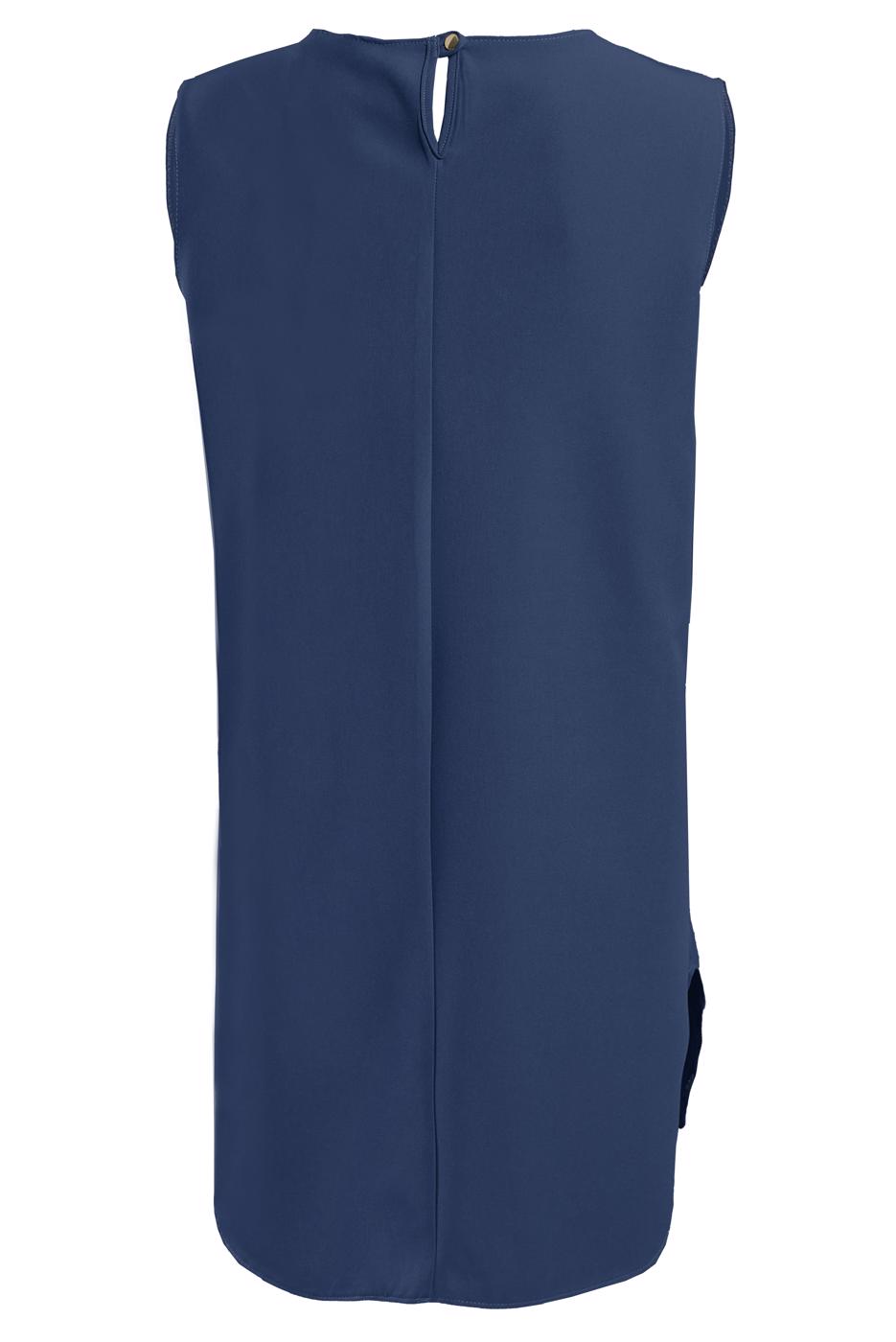 Tesettür giyim LACİVERT  ALVİNA KOLSUZ İÇ TUNİK T 4485