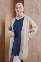 Tesettür giyim LACİVERT  ALVİNA KOLSUZ İÇ TUNİK T 4485