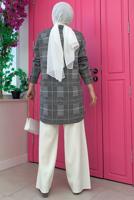 Tesettür giyim SİYAH CEPLİ GÖMLEK TUNİK T 5734