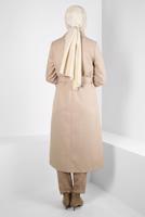 Hijab clothing BEIGE T 10838 ALVİNA 17137 TRENÇKOT 38/46 TEK42