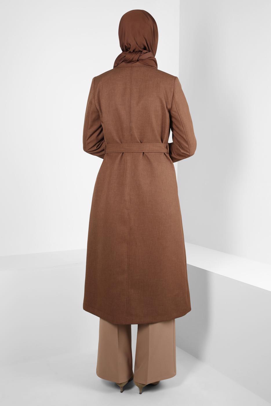 Hijab clothing TABA T 10838 ALVİNA 17137 TRENÇKOT 38/46 TEK42