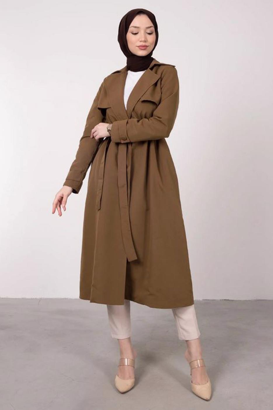 Vêtements hijab TABA VESTE AVEC DÉTAIL DE POCHE T 1331