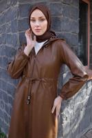 Vêtements hijab TABA VESTE EN SIMILI CUIR T 3212