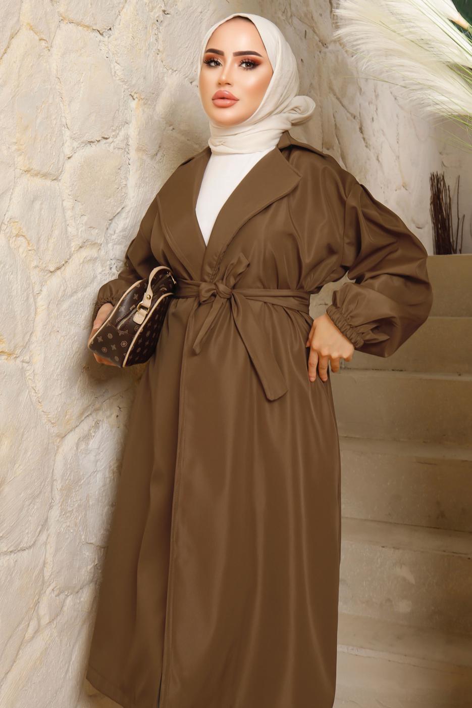 Vêtements hijab TABA TRENCH CEINTURÉ T 4643