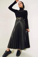 Tesettür giyim SİYAH BALIKÇI YAKA TRİKO BODY T 0485