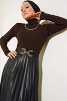 Vêtements hijab BRUN BODY TRICOT COL ROULÉ T 0485