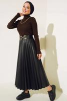 Vêtements hijab BRUN BODY TRICOT COL ROULÉ T 0485