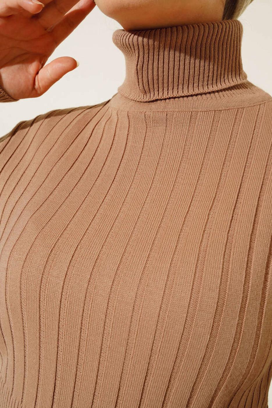 Hijab clothing MINK TURTLENECK KNITWEAR BODY T 0485