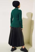 Hijab clothing GREEN TURTLENECK KNITWEAR BODY T 0485