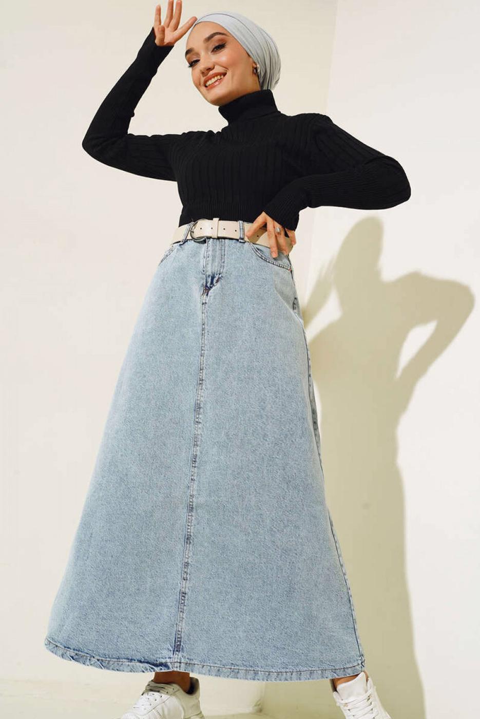 Tesettür giyim SİYAH TRİKO KAZAK T 3105