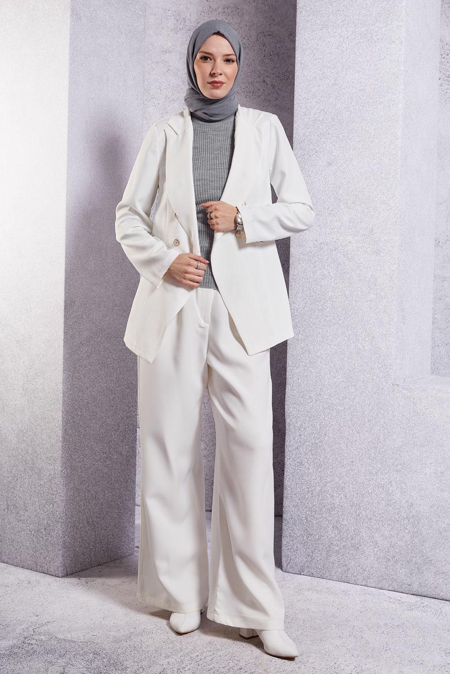 Vêtements hijab GRIS PULL EN MAILLE À COL ROULÉ T 6408