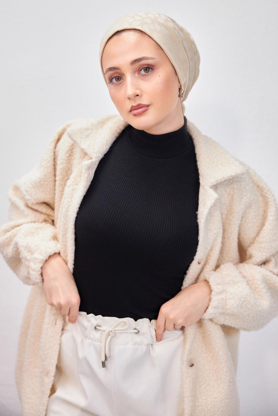 Vêtements hijab NOIR PULL SANS MANCHES T 8253