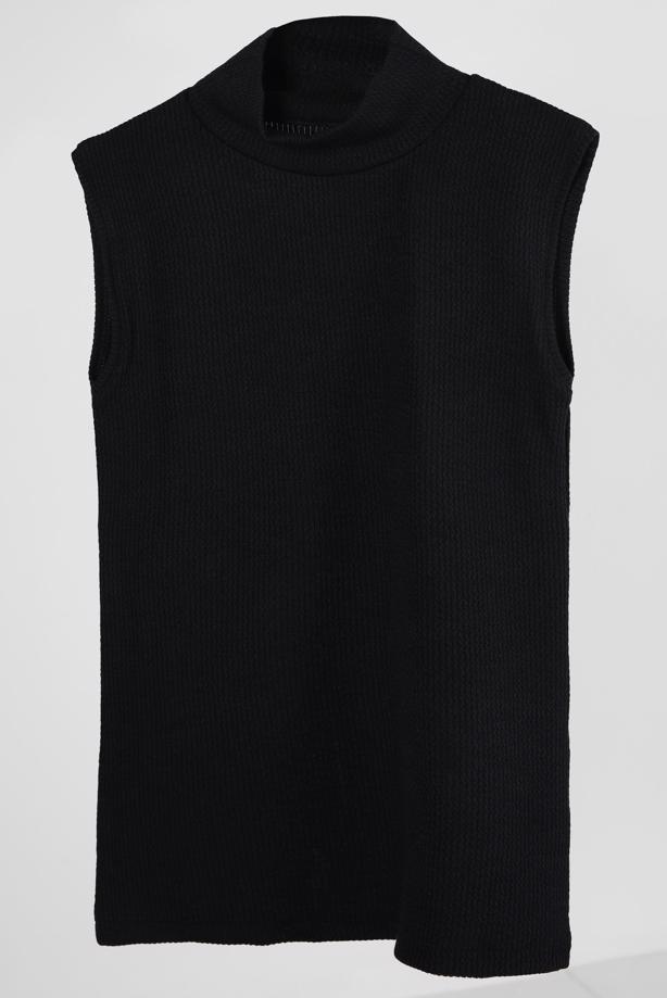 Vêtements hijab NOIR PULL SANS MANCHES T 8253 - TRENDTESETTÜR