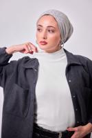 Hijab clothing WHITE SLEEVELESS SWEATER T 8253