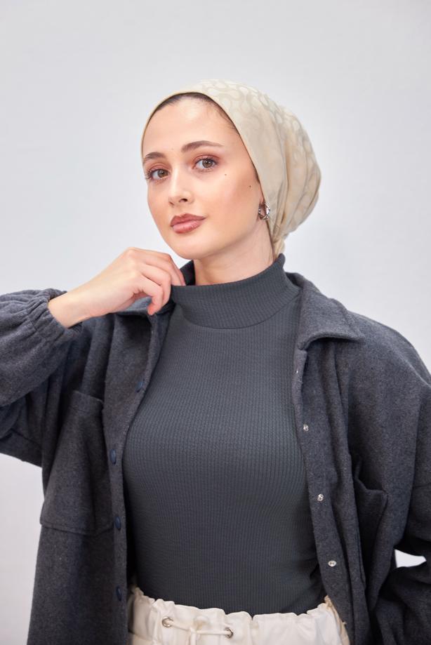 Vêtements hijab GRIS PULL SANS MANCHES T 8253 - TRENDTESETTÜR