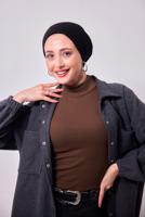 Vêtements hijab BRUN PULL SANS MANCHES T 8253