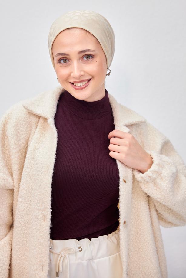 Vêtements hijab PRUNE PULL SANS MANCHES T 8253 - TRENDTESETTÜR