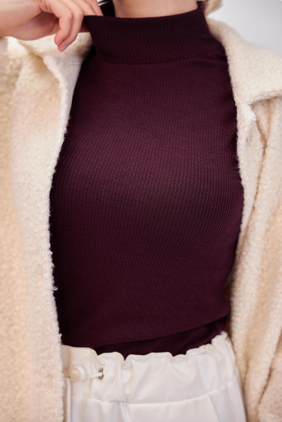 Hijab clothing PLUM SLEEVELESS SWEATER T 8253