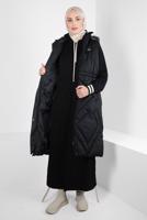 Hijab clothing BLACK T 90441 ALVİNA NEW SAFİR YELEK 38/44