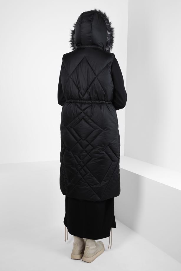 Hijab clothing BLACK T 90441 ALVİNA NEW SAFİR YELEK 38/44 - TRENDTESETTÜR