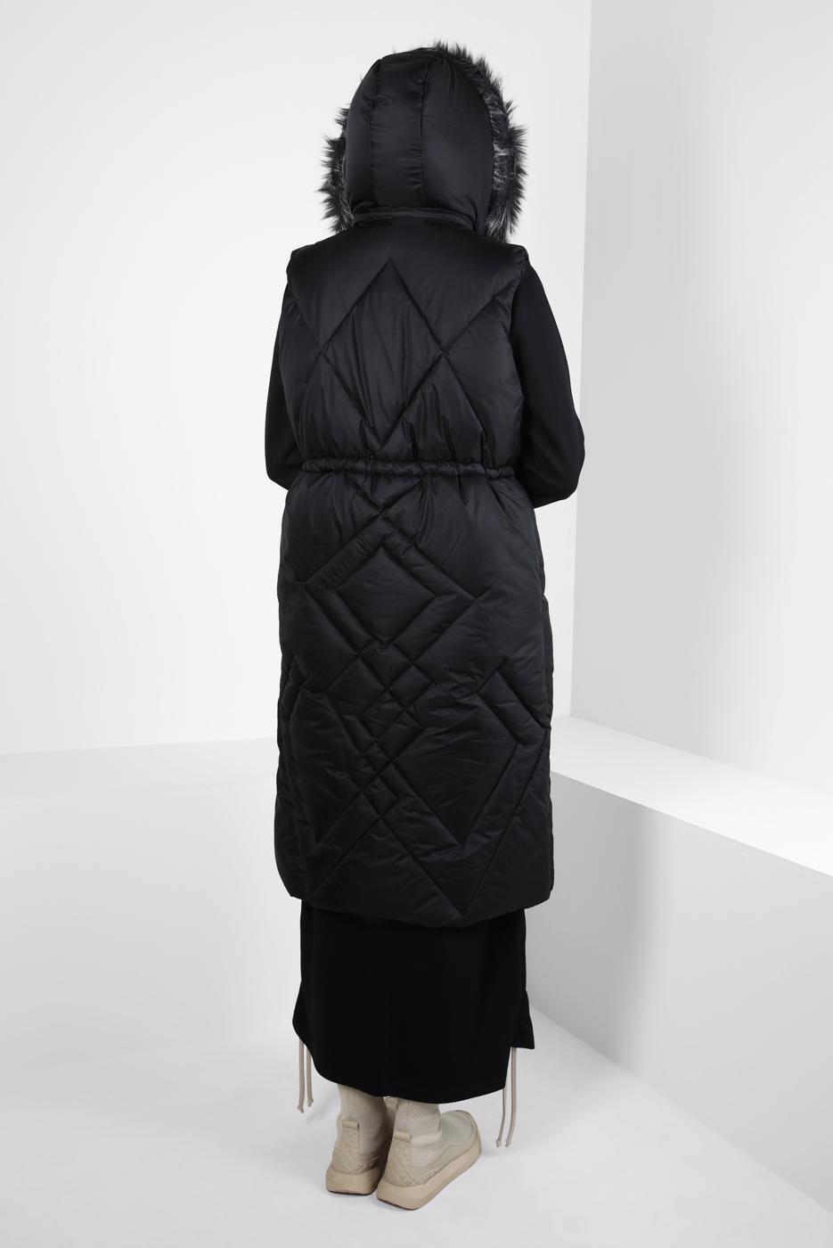 Hijab clothing BLACK T 90441 ALVİNA NEW SAFİR YELEK 38/44