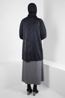 Hijab clothing BLACK T 44309 ALVİNA NELLA TUNİK 40/48 TEK38