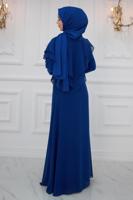 Vêtements hijab BLEU MARINE ROBE DE SOIRÉE AVEC GEMME T 2211