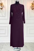 Hijab clothing PLUM PLUS SIZE EVENING DRESS T 3231