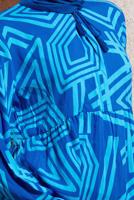 Vêtements hijab BLEU ROBE EN VISCOSE À MOTIFS T 1347
