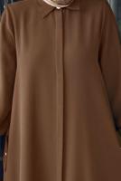 Vêtements hijab BRUN ROBE DÉTAIL BOUTONS T 2322