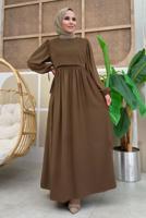 Vêtements hijab VISON ROBE À LACETS EN COTON T 3006