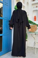 Tesettür giyim SİYAH SALAŞ ELBİSE T 4006