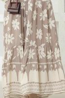 Tesettür giyim VİZON DESENLİ VİSKON ELBİSE T 4153