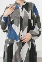 Tesettür giyim SİYAH VİSKON TESETTÜR ELBİSE T 5348