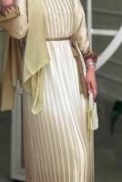 Vêtements hijab OR ROBE PLISSÉE CEINTURE T 7285