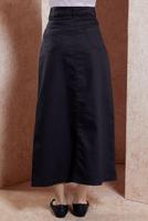 Hijab clothing BLACK BUTTON DETAILED SKIRT T 0132