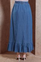 Vêtements hijab BLEU MARINE JUPE LONGUE EN JEAN T 1332