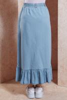 Vêtements hijab BLEU JUPE LONGUE EN JEAN T 1332