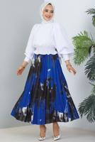 Vêtements hijab BLEU JUPE À MOTIFS T 3554