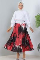 Vêtements hijab ROUGE JUPE À MOTIFS T 3554