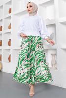 Vêtements hijab VERT JUPE À MOTIFS T 5245