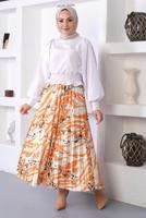 Vêtements hijab ORANGE JUPE À MOTIFS T 5245
