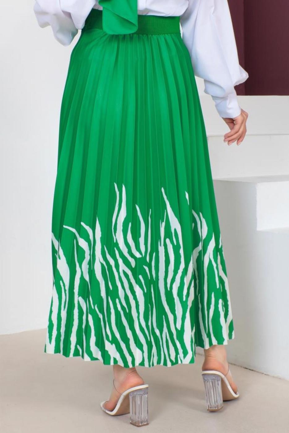 Vêtements hijab VERT JUPE À MOTIFS T 6554