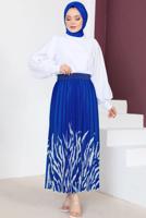 Vêtements hijab BLEU MARINE JUPE À MOTIFS T 6554