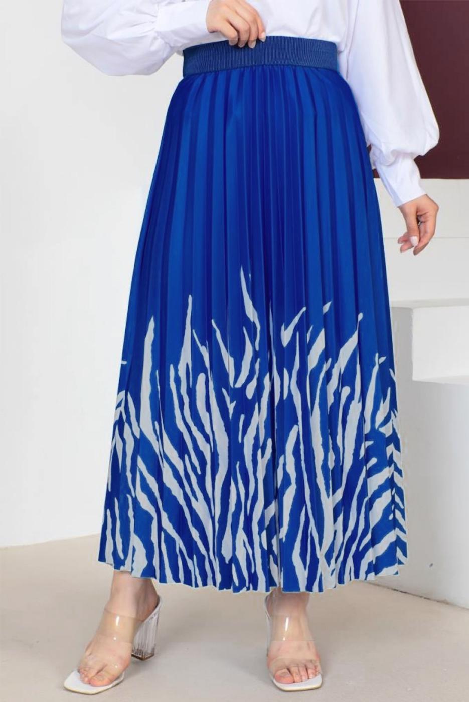 Vêtements hijab BLEU MARINE JUPE À MOTIFS T 6554