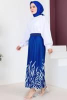 Vêtements hijab BLEU MARINE JUPE À MOTIFS T 6554