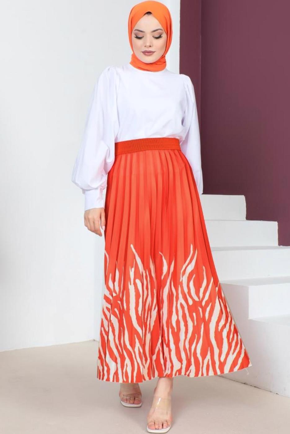 Vêtements hijab VERMILION JUPE À MOTIFS T 6554