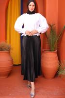 Vêtements hijab NOIR JUPE PLISSÉE T 9831