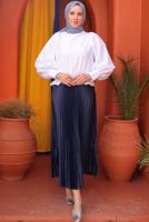 Vêtements hijab BLEU MARINE JUPE PLISSÉE T 9831